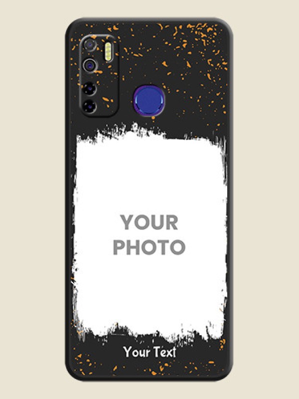 Custom Spray Free Design on Photo on Space Black Soft Matte Phone Cover - Tecno Camon 15 - alternate view