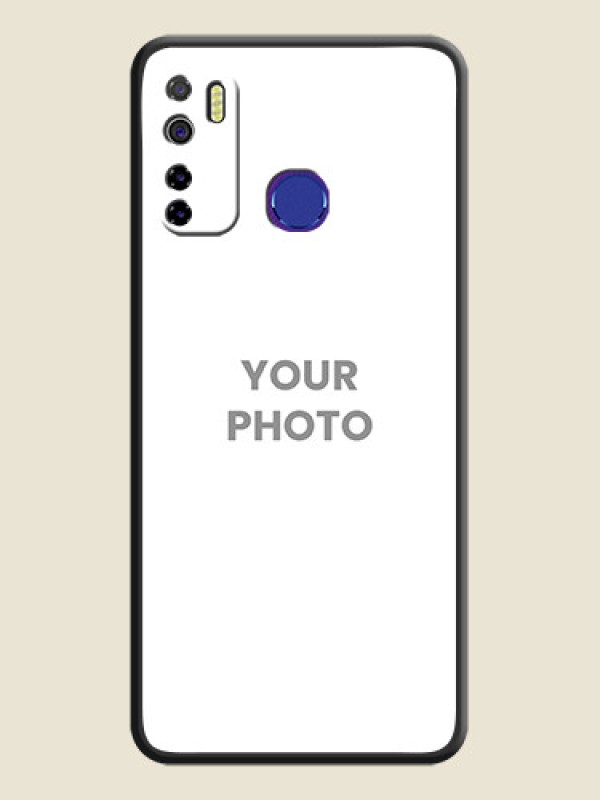 Custom Full Single Pic Upload On Space Black Personalized Soft Matte Phone Covers -Tecno Camon 15 - alternate view