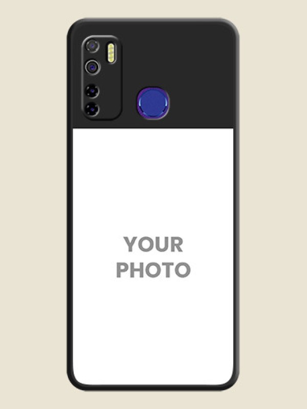 Custom Image Upload With Space Black Color On Custom Soft Matte Mobile Back Cover - Tecno Camon 15 - alternate view