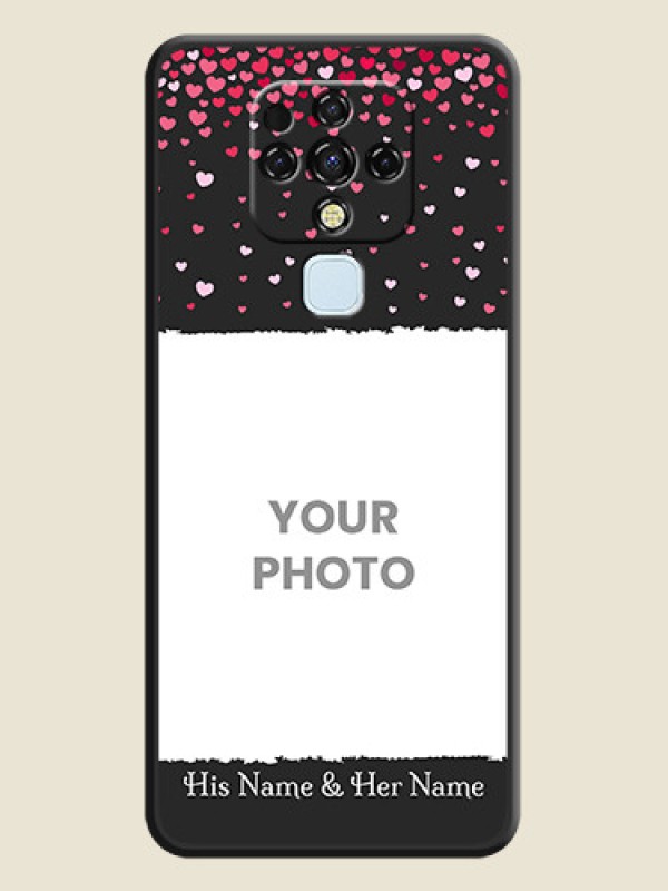 Custom Fall in Love with Your Partner  on Photo on Space Black Soft Matte Phone Cover - Tecno Camon 16 - alternate view