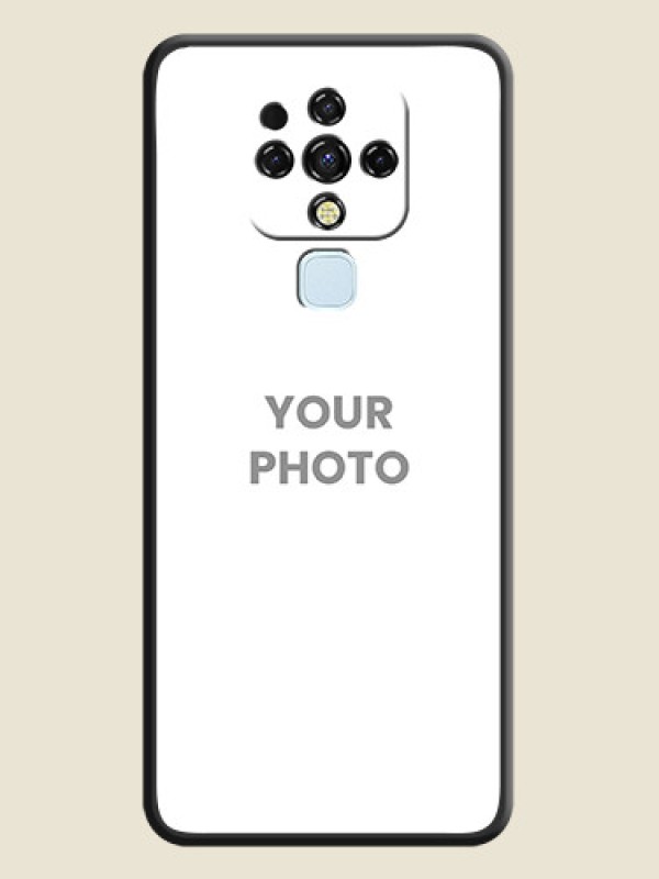 Custom Full Single Pic Upload On Space Black Personalized Soft Matte Phone Covers -Tecno Camon 16 - alternate view