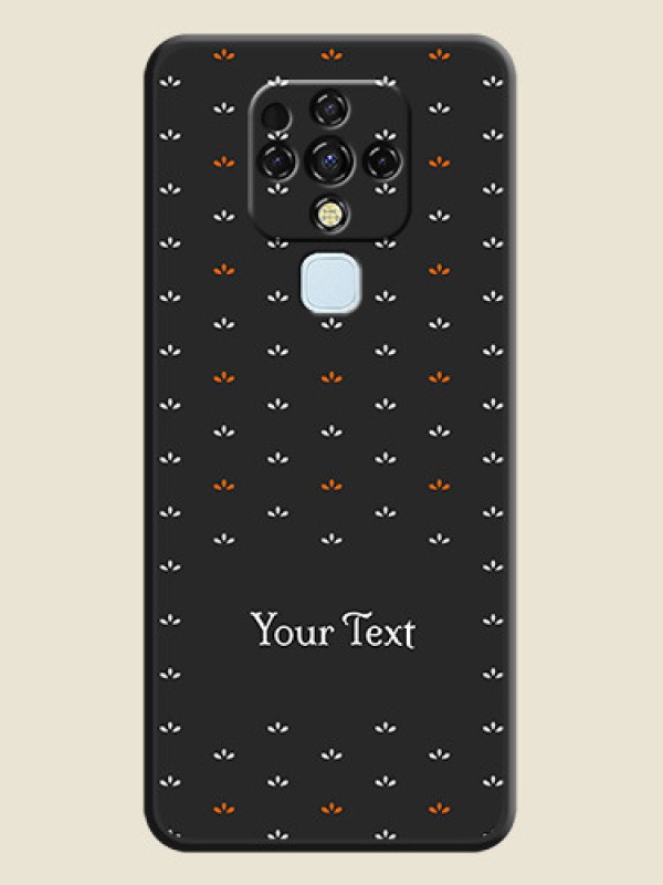 Custom Simple Pattern With Custom Text On Space Black Personalized Soft Matte Phone Covers -Tecno Camon 16 - alternate view