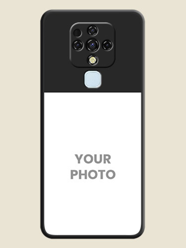 Custom Image Upload With Space Black Color On Custom Soft Matte Mobile Back Cover - Tecno Camon 16 - alternate view