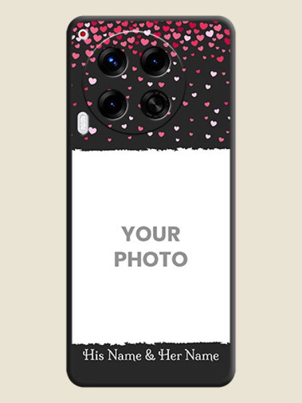 Custom Fall in Love with Your Partner on Photo On Space Black Custom Soft Matte Mobile Back Cover - Camon 30 5G - alternate view