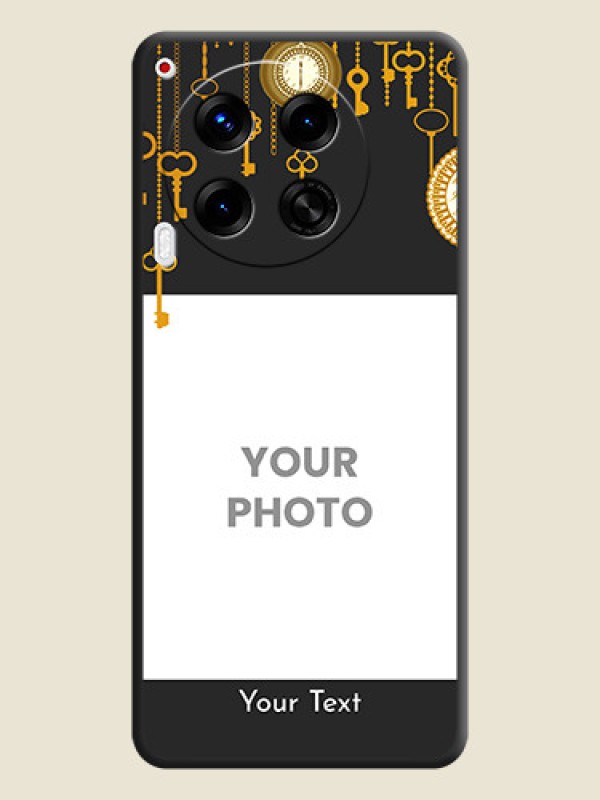 Custom Decorative Design with Text On Space Black Custom Soft Matte Mobile Back Cover - Camon 30 5G - alternate view