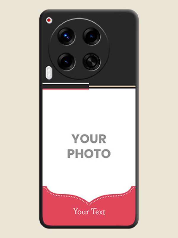 Custom Classic Plain Design with Name On Space Black Custom Soft Matte Mobile Back Cover - Camon 30 5G - alternate view