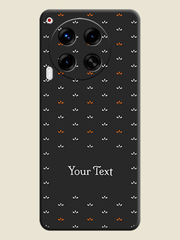 Custom Simple Pattern With Custom Text On Space Black Custom Soft Matte Mobile Back Cover - Camon 30 5G - alternate view