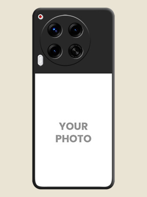 Custom Image Upload With Space Black Color On Custom Soft Matte Mobile Back Cover - Tecno Camon 30 5G - alternate view