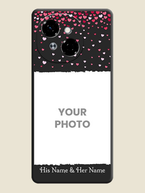 Custom Fall in Love with Your Partner on Photo On Space Black Custom Soft Matte Mobile Back Cover - Tecno Pop 9 4G - alternate view