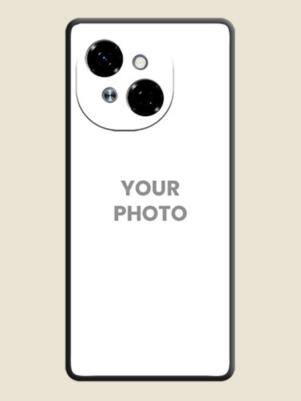 Custom Full Single Pic Upload On Space Black Custom Soft Matte Mobile Back Cover - Tecno Pop 9 4G - alternate view