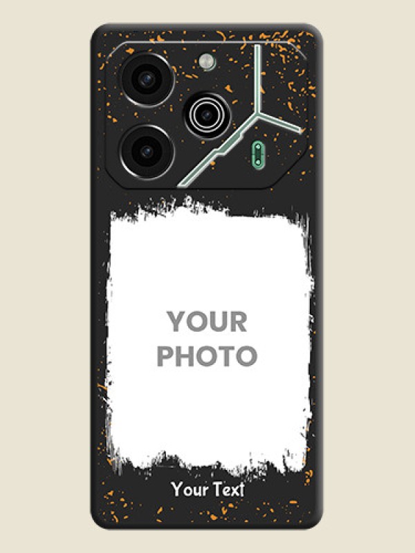 Custom Spray Free Design on Photo On Space Black Custom Soft Matte Mobile Back Cover - Pova 6 Pro 5G - alternate view