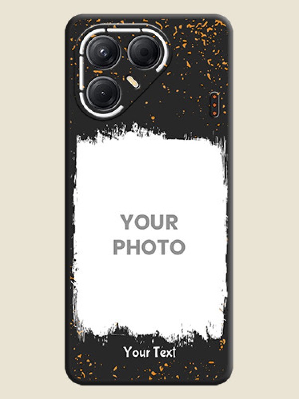 Custom Spray Free Design on Photo On Space Black Custom Soft Matte Mobile Back Cover - Tecno Pova 7 5G - alternate view