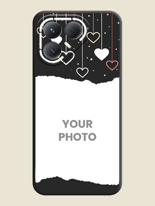 Custom Love Hangings with Splash Wave Picture On Space Black Custom Soft Matte Mobile Back Cover - Tecno Pova 7 Pro 5G - alternate view