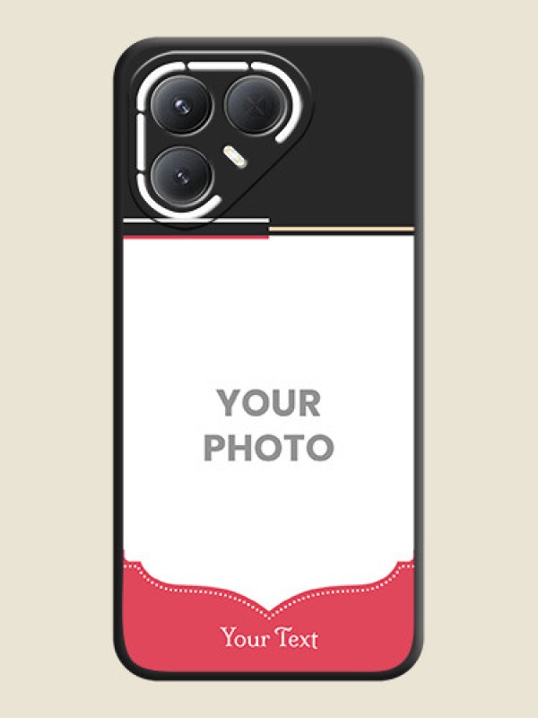 Custom Classic Plain Design with Name On Space Black Custom Soft Matte Mobile Back Cover - Tecno Pova 7 Pro 5G - alternate view