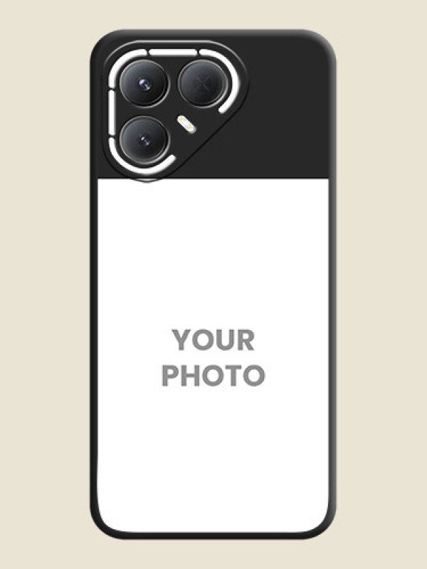 Custom Image Upload With Space Black Color On Custom Soft Matte Mobile Back Cover - Tecno Pova 7 Pro 5G - alternate view