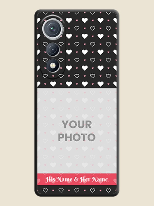 Custom White Color Love Symbols with Text Design on Photo On Space Black Custom Soft Matte Mobile Back Cover - Tecno Pova Curve 5G - alternate view