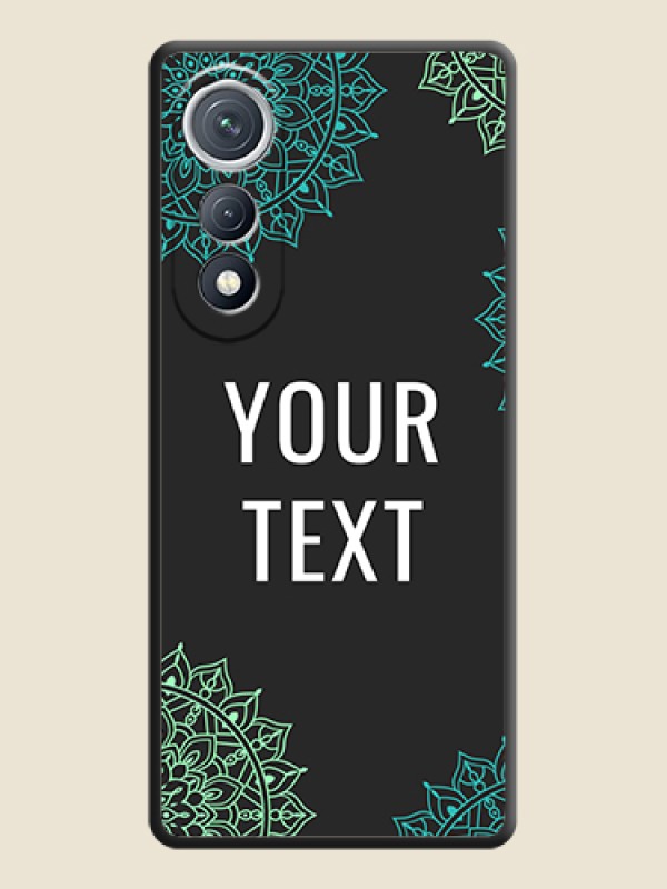 Custom Your Name with Floral Design On Space Black Custom Soft Matte Mobile Back Cover - Tecno Pova Curve 5G - alternate view