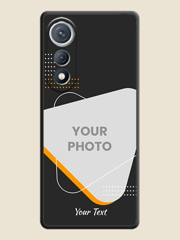 Custom Yellow Triangle on Photo On Space Black Custom Soft Matte Mobile Back Cover - Tecno Pova Curve 5G - alternate view