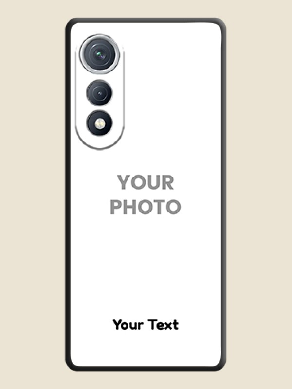 Custom Full Single Pic Upload With Text On Space Black Custom Soft Matte Mobile Back Cover - Tecno Pova Curve 5G - alternate view