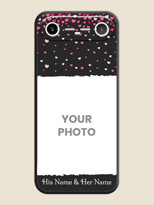 Custom Fall in Love with Your Partner on Photo On Space Black Custom Soft Matte Mobile Back Cover - Tecno Pova Slim 5G - alternate view