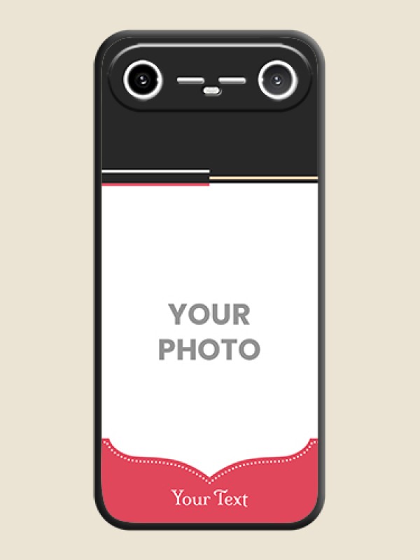 Custom Classic Plain Design with Name On Space Black Custom Soft Matte Mobile Back Cover - Tecno Pova Slim 5G - alternate view