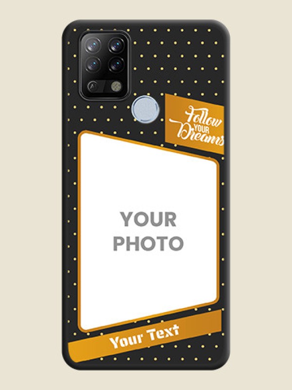 Custom Follow Your Dreams with White Dots on Space Black Custom Soft Matte Phone Cases - Tecno Pova - alternate view