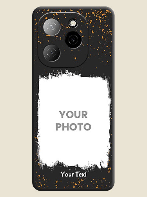 Custom Spray Free Design on Photo On Space Black Custom Soft Matte Mobile Back Cover - Spark 20 Pro 5G - alternate view