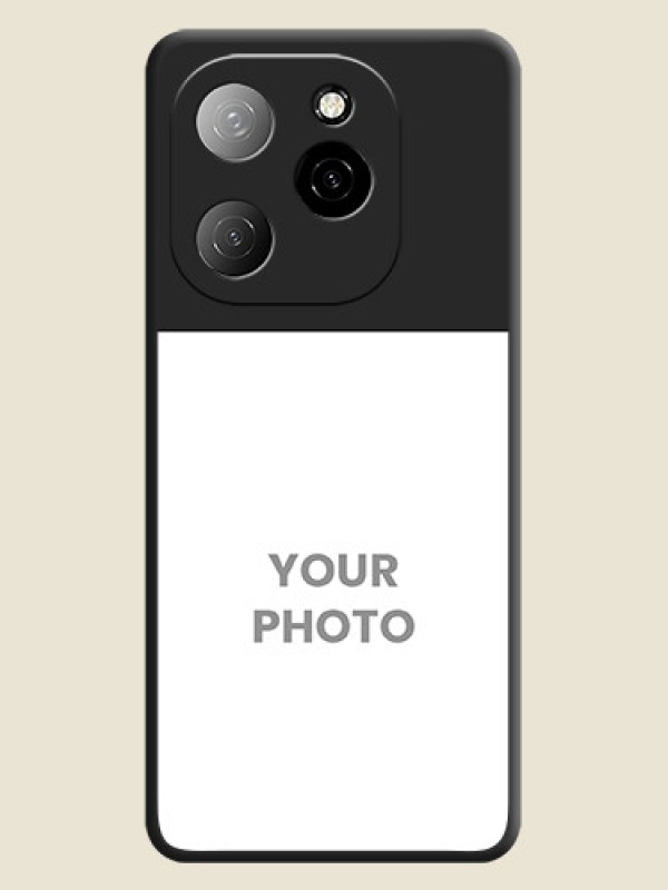 Custom Image Upload With Space Black Color On Custom Soft Matte Mobile Back Cover - Tecno Spark 20 Pro 5G - alternate view