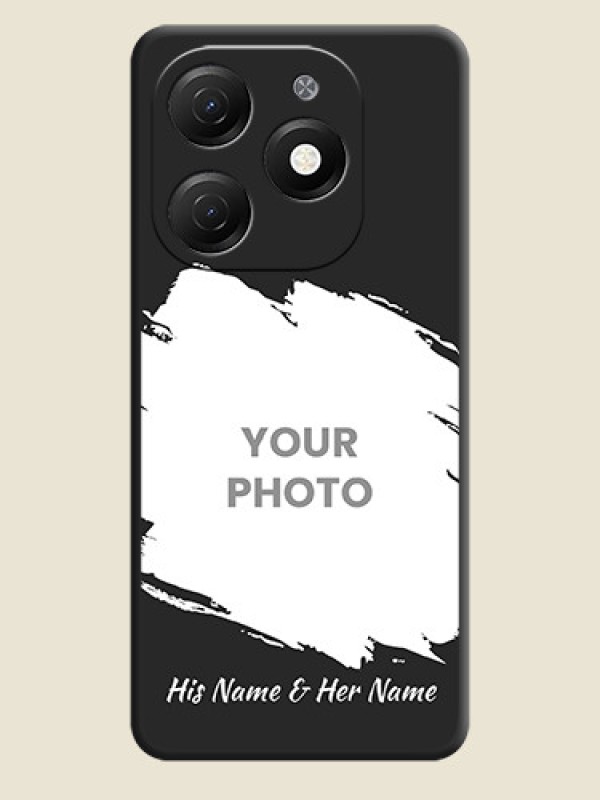 Custom Grunge Brush Strokes - Photo on Space Black Soft Matte Back Cover - Tecno Spark 20 - alternate view