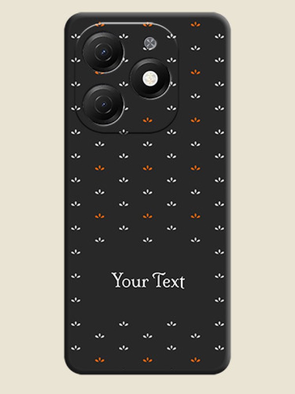Custom Simple Pattern With Custom Text On Space Black Personalized Soft Matte Phone Covers - Tecno Spark 20 - alternate view