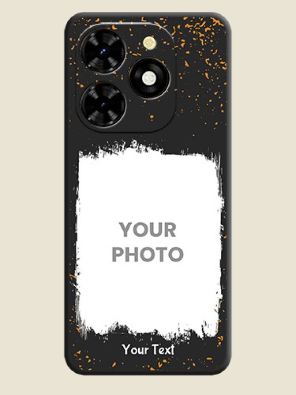 Custom Spray Free Design - Photo on Space Black Soft Matte Phone Cover - Tecno Spark 20C - alternate view