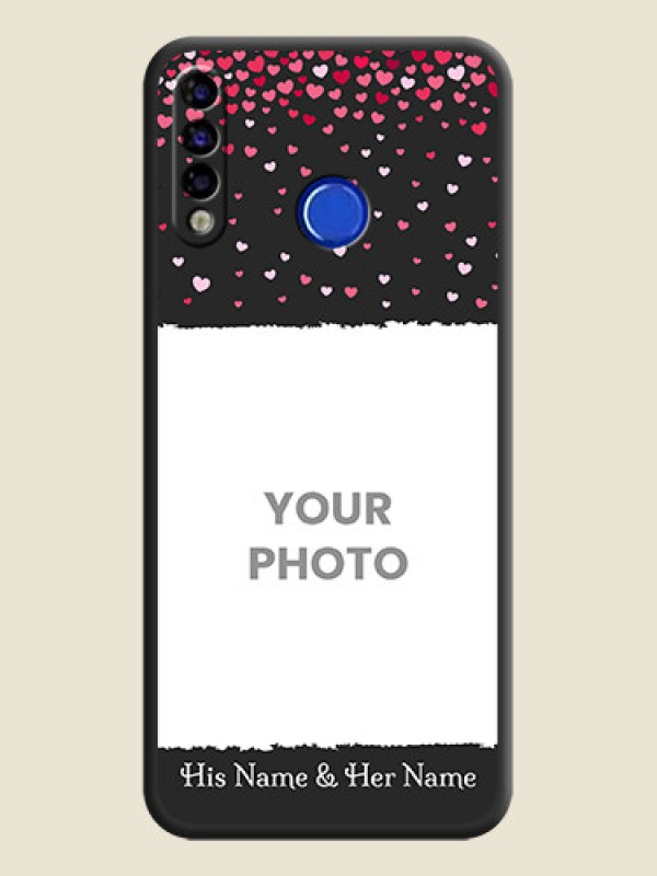 Custom Fall in Love with Your Partner  on Photo on Space Black Soft Matte Phone Cover - Tecno Spark 4 - alternate view