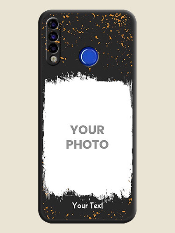 Custom Spray Free Design on Photo on Space Black Soft Matte Phone Cover - Tecno Spark 4 - alternate view