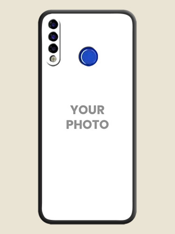 Custom Full Single Pic Upload On Space Black Personalized Soft Matte Phone Covers -Tecno Spark 4 - alternate view