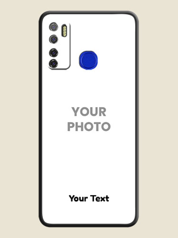 Custom Full Single Pic Upload With Text On Space Black Personalized Soft Matte Phone Covers -Tecno Spark 5 Pro - alternate view