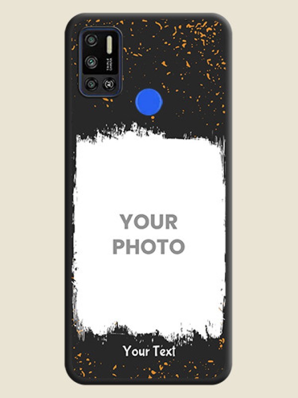 Custom Spray Free Design on Photo on Space Black Soft Matte Phone Cover - Tecno Spark 6 Air - alternate view