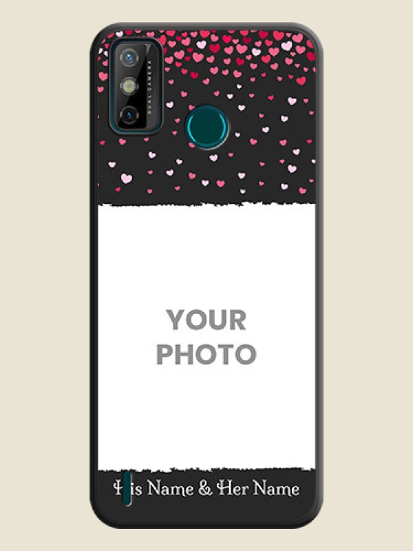 Custom Fall in Love with Your Partner  on Photo on Space Black Soft Matte Phone Cover - Tecno Spark 6 Go - alternate view