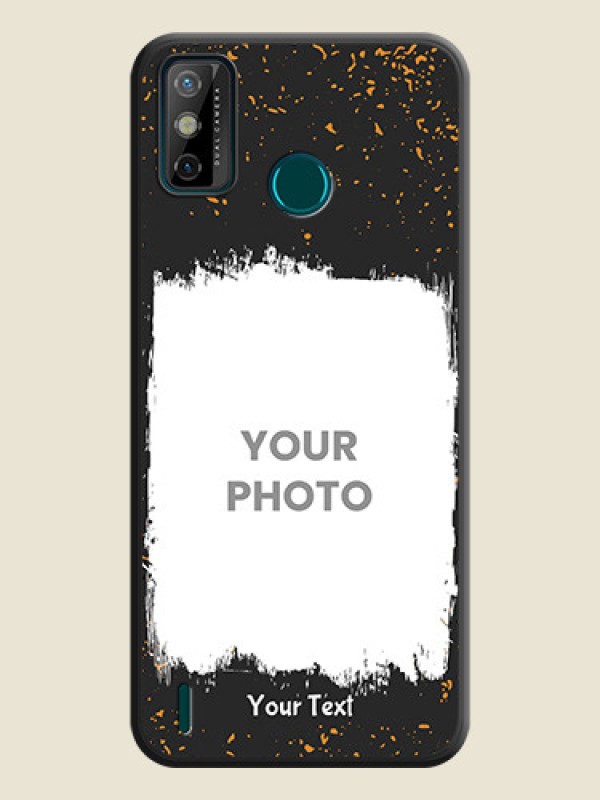 Custom Spray Free Design on Photo on Space Black Soft Matte Phone Cover - Tecno Spark 6 Go - alternate view