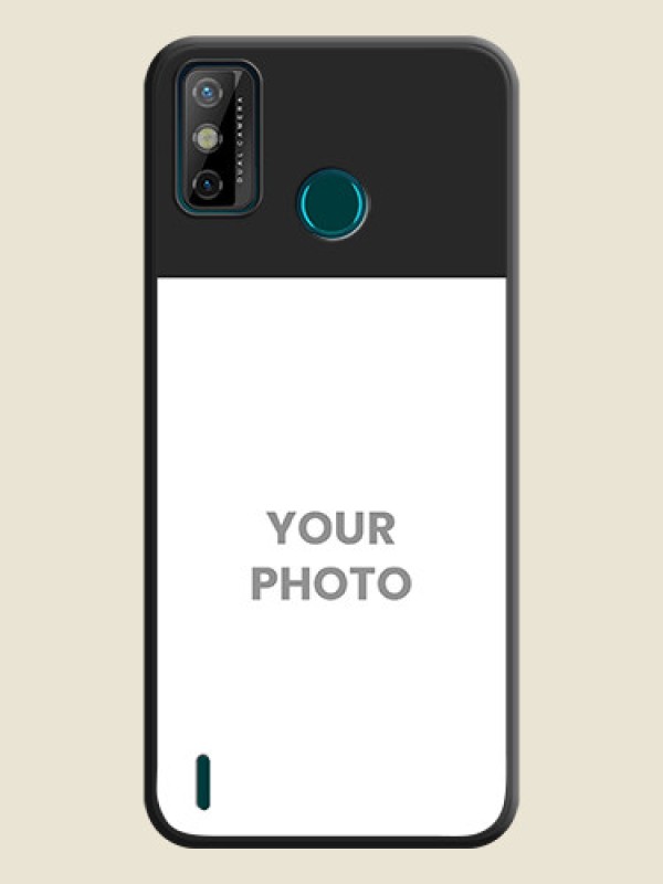 Custom Image Upload With Space Black Color On Custom Soft Matte Mobile Back Cover - Tecno Spark 6 Go - alternate view