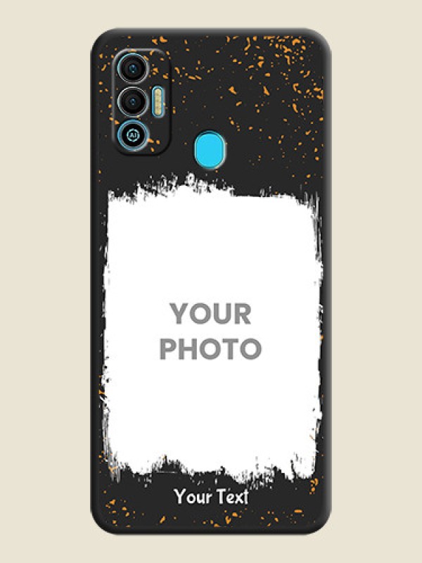 Custom Spray Free Design on Photo on Space Black Soft Matte Phone Cover - Tecno Spark 7T - alternate view