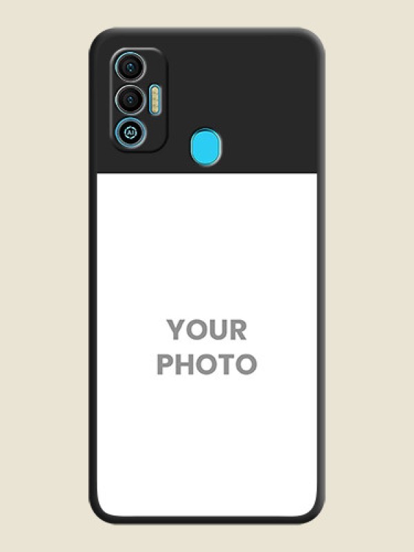 Custom Image Upload With Space Black Color On Custom Soft Matte Mobile Back Cover - Tecno Spark 7T - alternate view