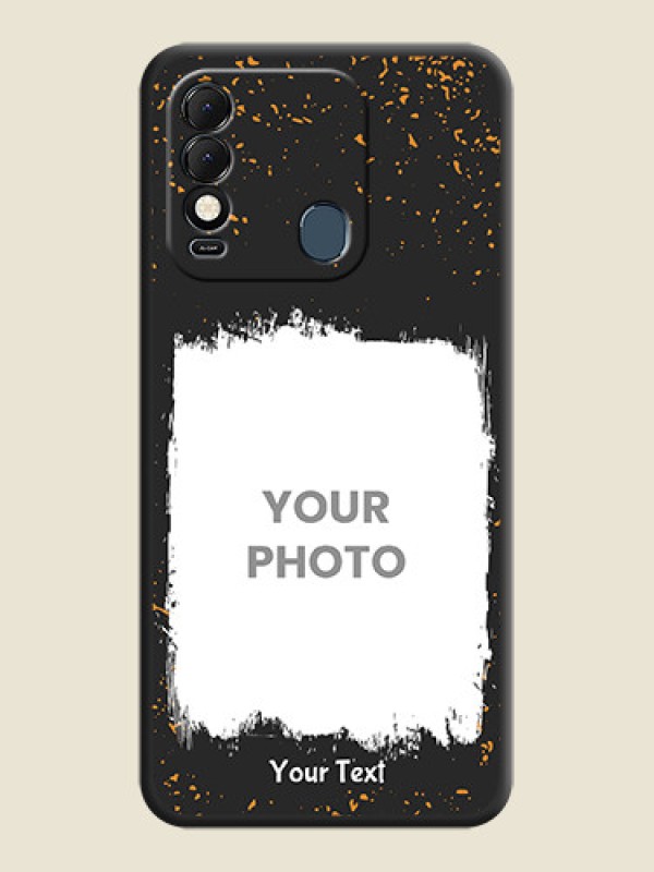 Custom Spray Free Design on Photo on Space Black Soft Matte Phone Cover - Tecno Spark 8 - alternate view