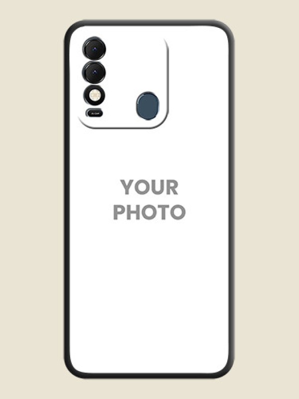 Custom Full Single Pic Upload On Space Black Personalized Soft Matte Phone Covers -Tecno Spark 8 - alternate view