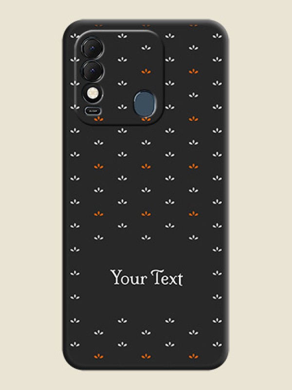Custom Simple Pattern With Custom Text On Space Black Personalized Soft Matte Phone Covers -Tecno Spark 8T - alternate view