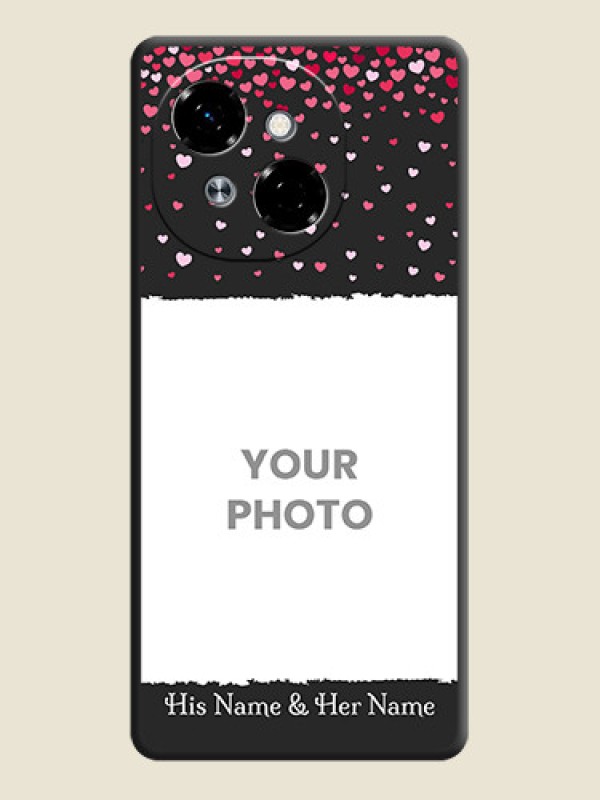 Custom Fall in Love with Your Partner on Photo On Space Black Custom Soft Matte Mobile Back Cover - Spark Go 1 - alternate view