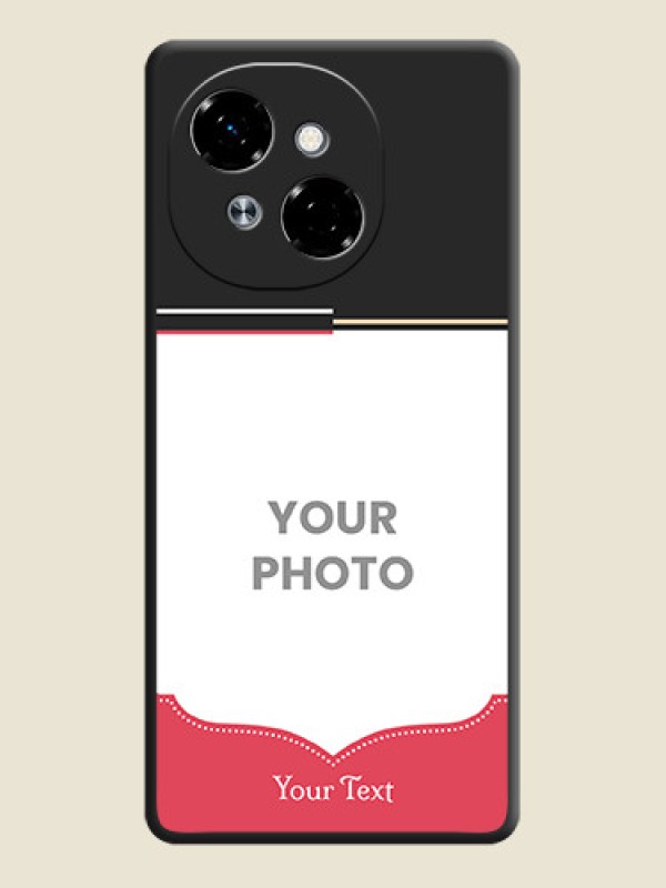 Custom Classic Plain Design with Name On Space Black Custom Soft Matte Mobile Back Cover - Spark Go 1 - alternate view