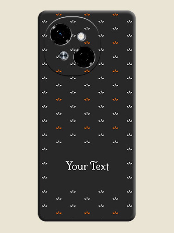 Custom Simple Pattern With Custom Text On Space Black Custom Soft Matte Mobile Back Cover - Spark Go 1 - alternate view