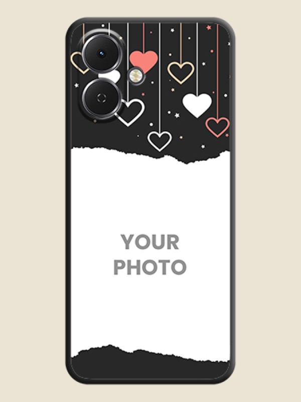 Custom Love Hangings with Splash Wave Picture On Space Black Custom Soft Matte Mobile Back Cover - Tecno Spark Go 2 - alternate view