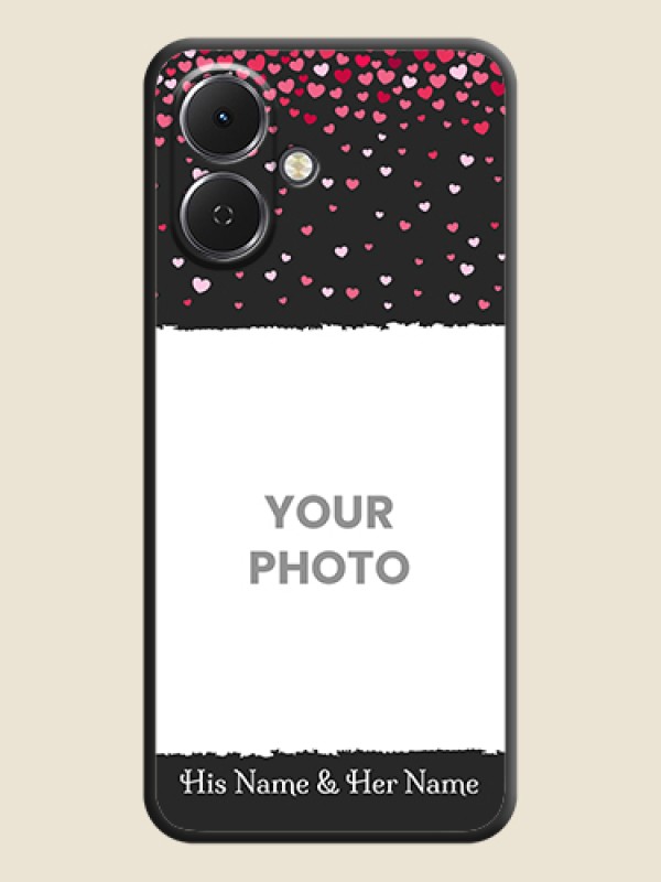 Custom Fall in Love with Your Partner on Photo On Space Black Custom Soft Matte Mobile Back Cover - Tecno Spark Go 2 - alternate view