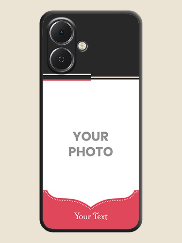 Custom Classic Plain Design with Name On Space Black Custom Soft Matte Mobile Back Cover - Tecno Spark Go 2 - alternate view